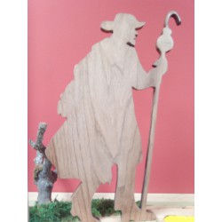 Figura peregrino camino Santiago en madera