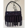 Bolso de Fiesta Azul de Flecos