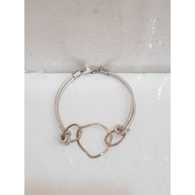 Pulsera de 3 argollas de plata