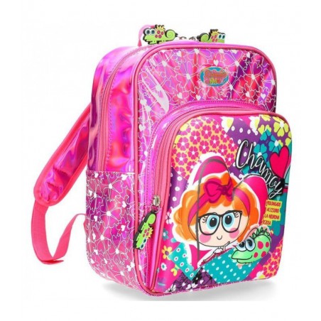 MOCHILA CHAMOY INFANTIL 30 CM  FUCSIA