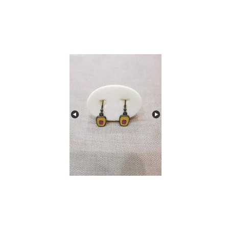 Pendientes Amarillo y Rosa