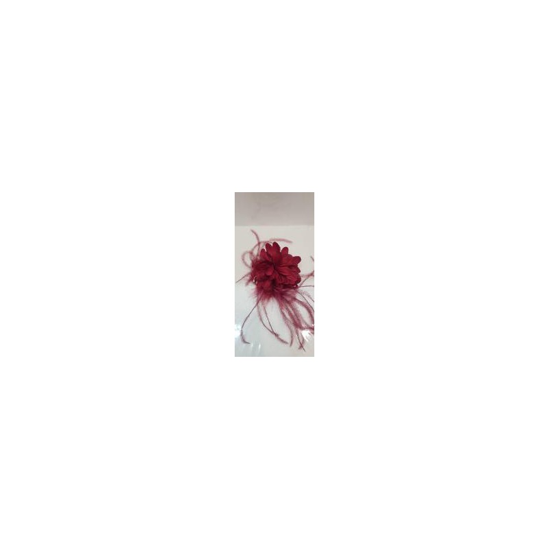 Flor Granate con plumas