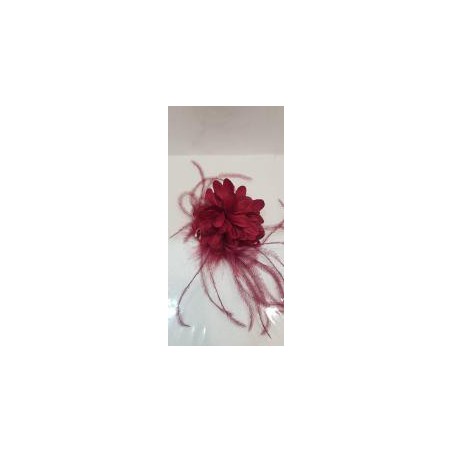 Flor Granate con plumas