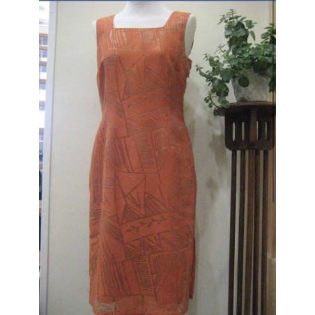 Zona Oulet Vestido Naranja