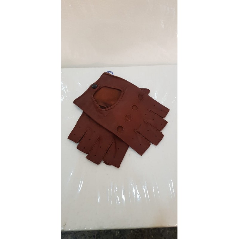Guantes Piel Conducir Marron Unisex