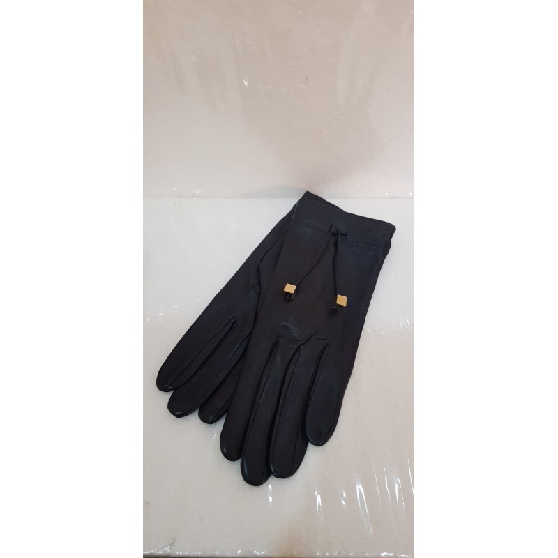 Guantes Piel Azul Señora