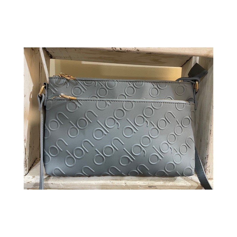 Bolso Bandolera Celeste D Algodón