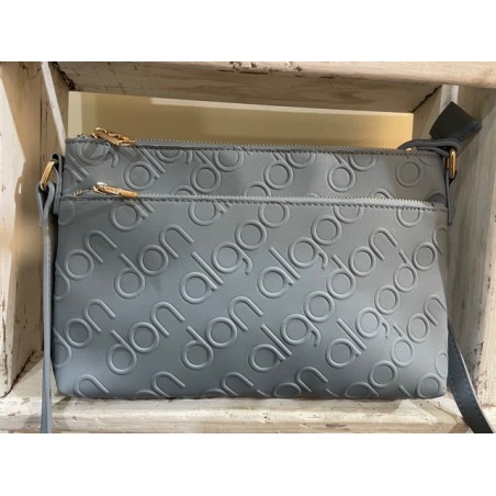 Bolso Bandolera Celeste D Algodón