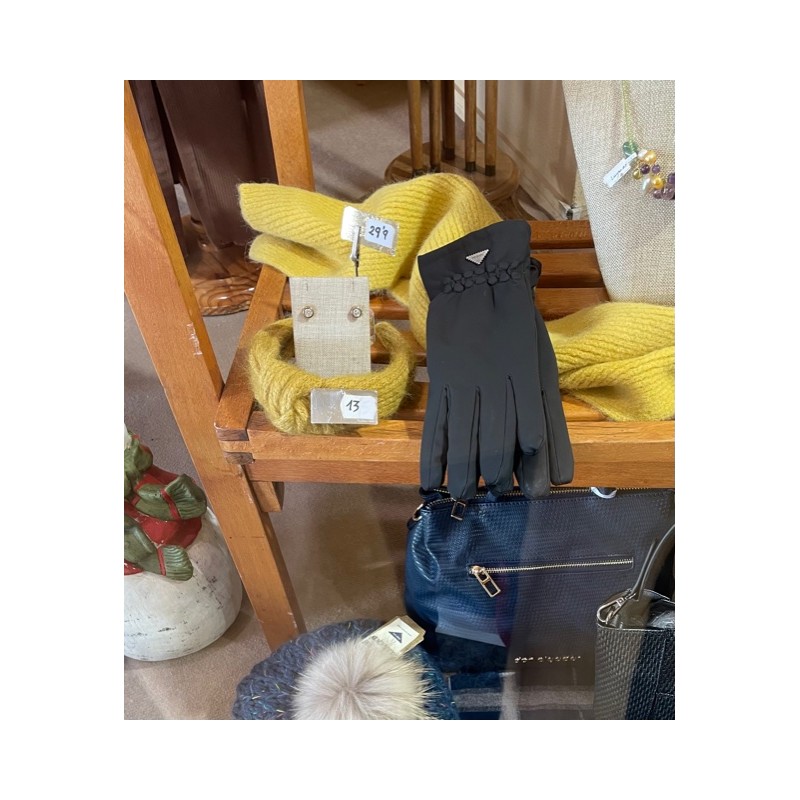 Guantes tela de gabardina y forrados