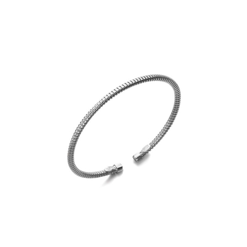 Pulsera de plata rígida