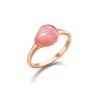 Anillo madre perla con cristal rosa