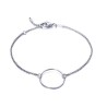 Pulsera leCarré de plata con aro