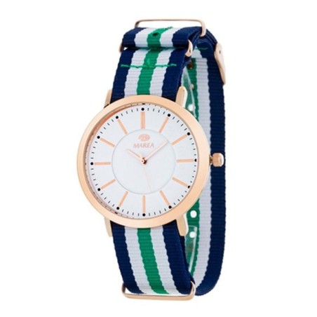 Reloj Marea Nato verde, blanco y azul B21164/6