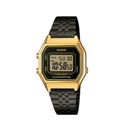 Reloj Casio digital negro dorado LA680WEGB-1AEF