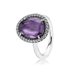 Anillo Pandora amatista 190893AM