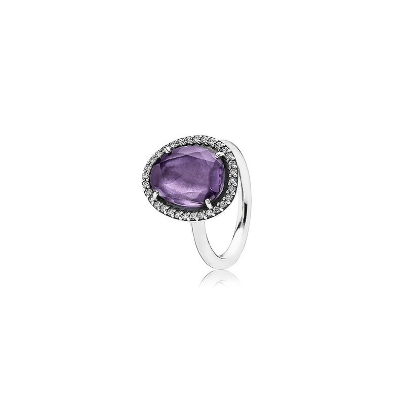 Anillo Pandora amatista 190893AM