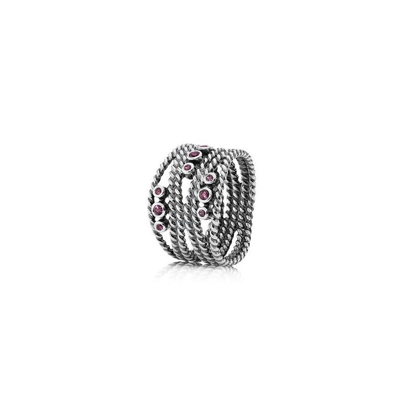 Anillo Pandora rodolitas 190863RHL