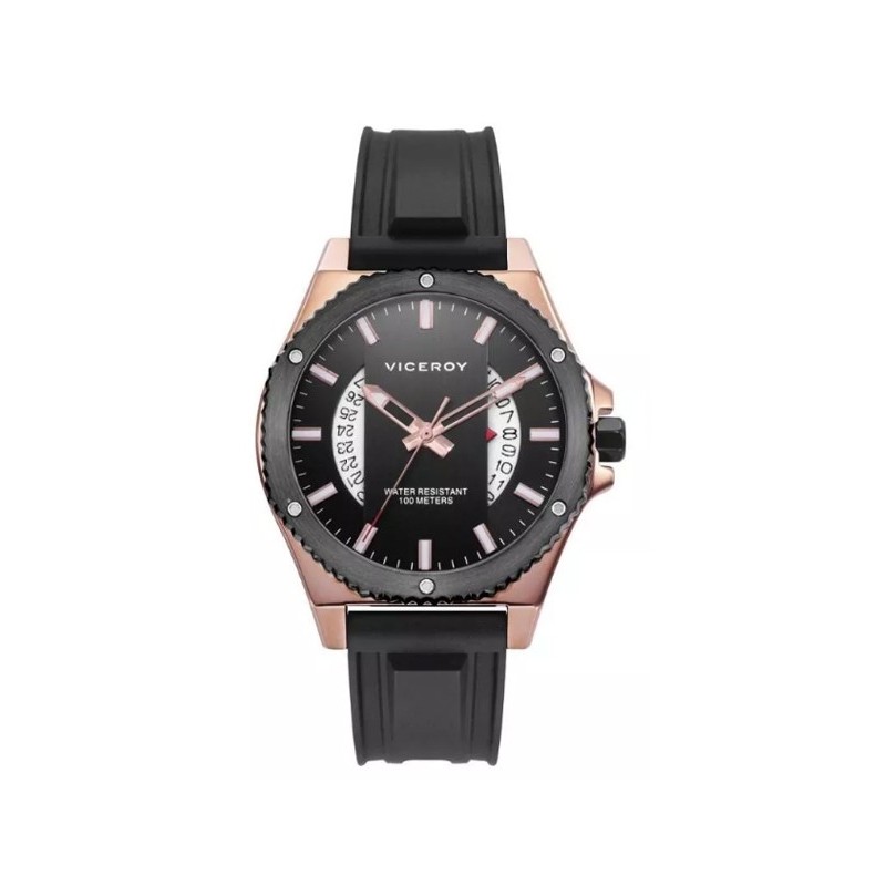 Reloj Viceroy negro rosado hombre 46821-57