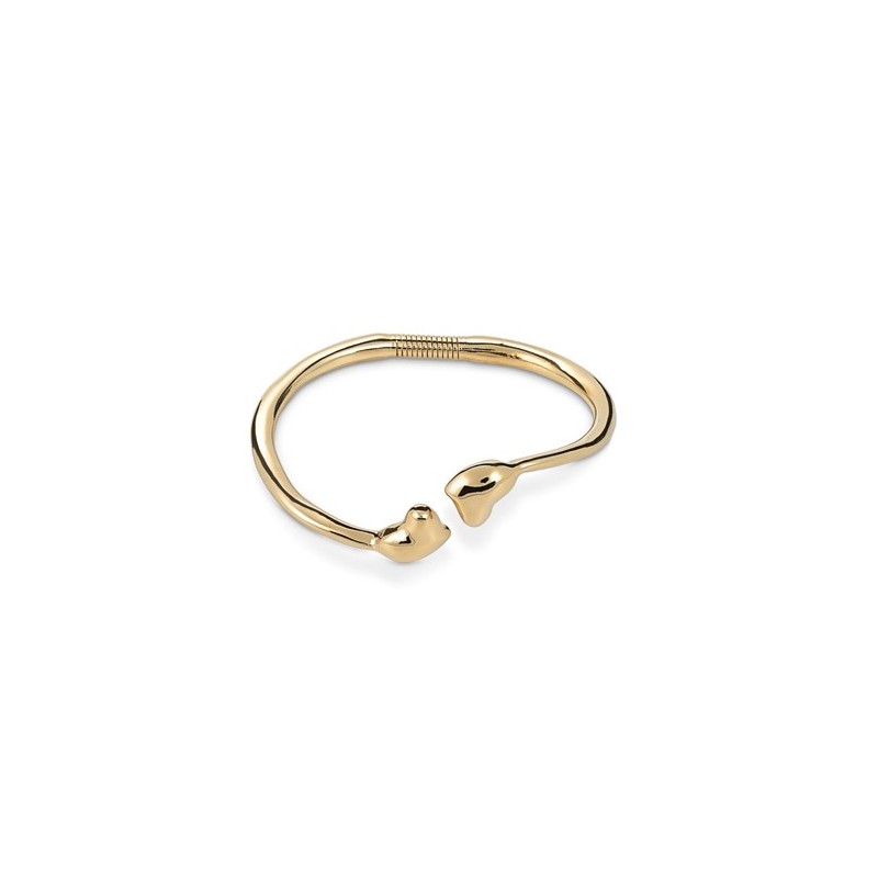 Brazalete dorado Uno de 50 corazón PUL2146ORO