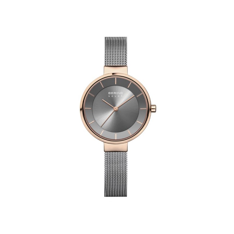 Reloj Bering solar gris rosado 14631-369