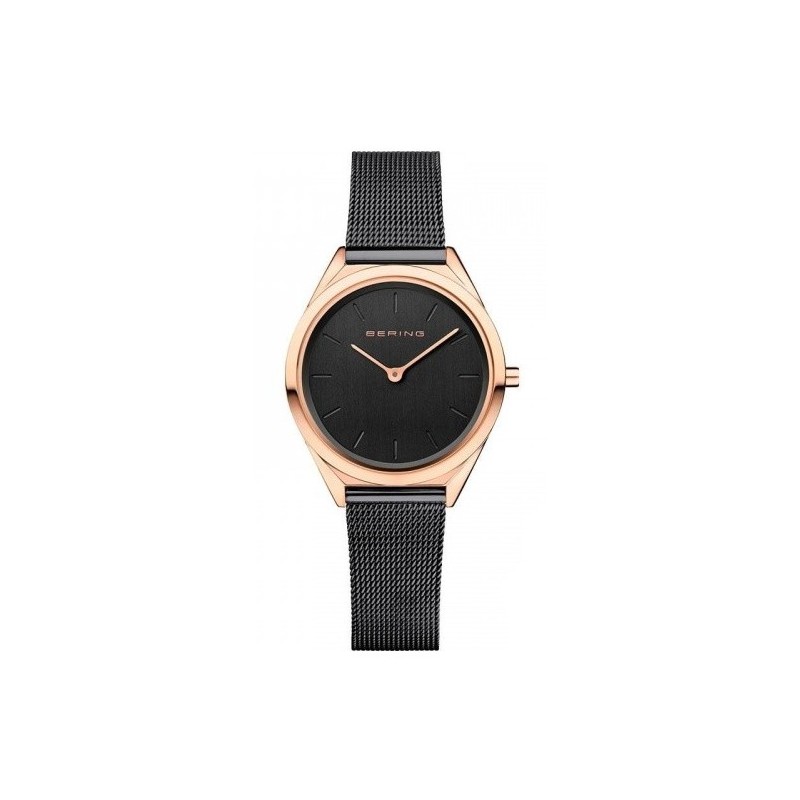 Reloj Bering mujer ultra slim negro 17031-166