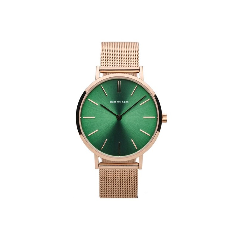 Reloj Bering mujer rosado verde 14134-368