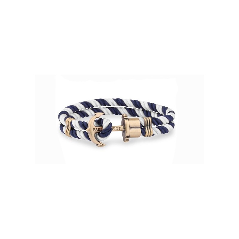 Pulsera ancla Paul Hewitt azul blanca