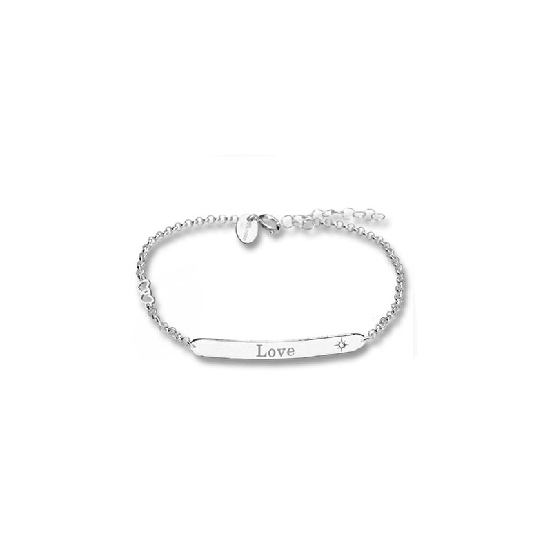 Pulsera T-Adoro Love circonita