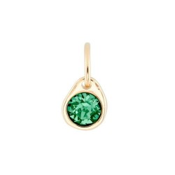 Charm Uno de 50 Swarovski verde CHA0079VDCORO