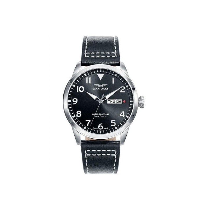 Reloj Sandoz negro para hombre