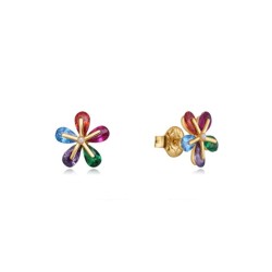 Pendientes Viceroy flor de colores 13083E100-99