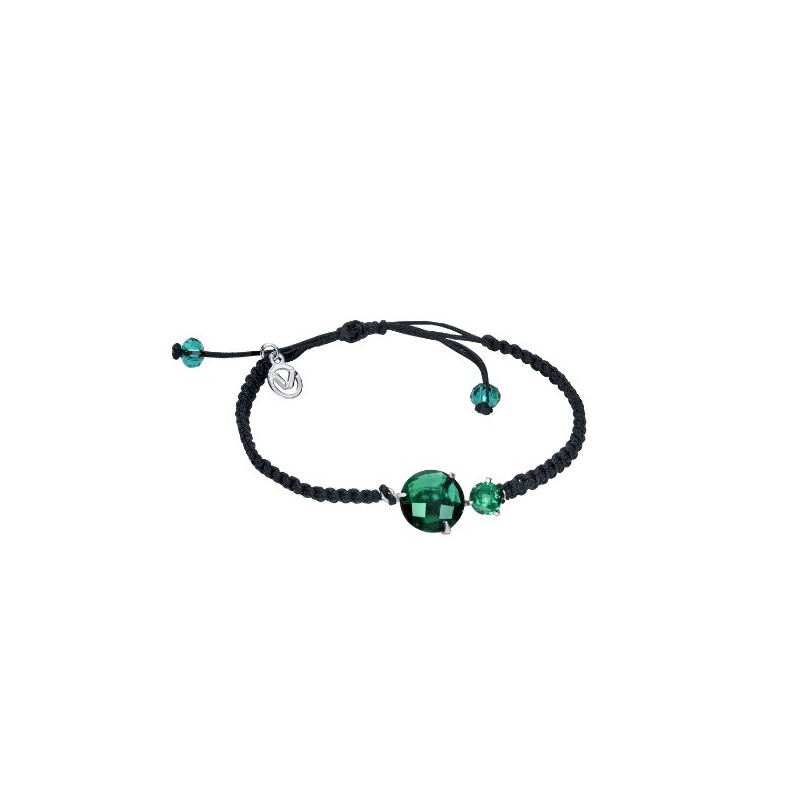 Pulsera Viceroy cordón cristal verde