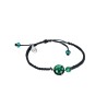 Pulsera Viceroy cordón cristal verde