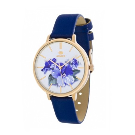 Reloj Marea azul flores