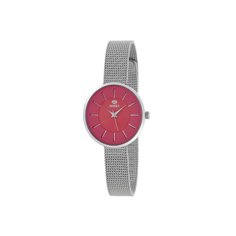 Reloj Marea acero fucsia