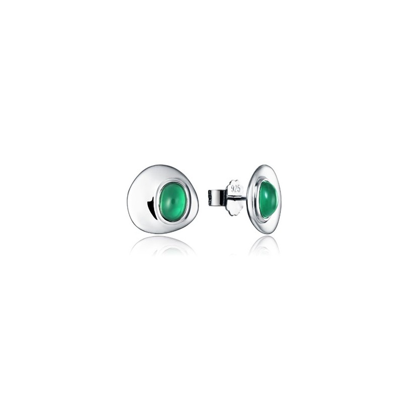 Pendientes Viceroy plata ágata verde 3026E000-42