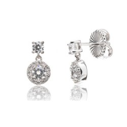 Pendientes Camaleoni plata Botines