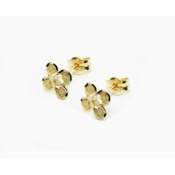 Pendientes flor Oro de ley