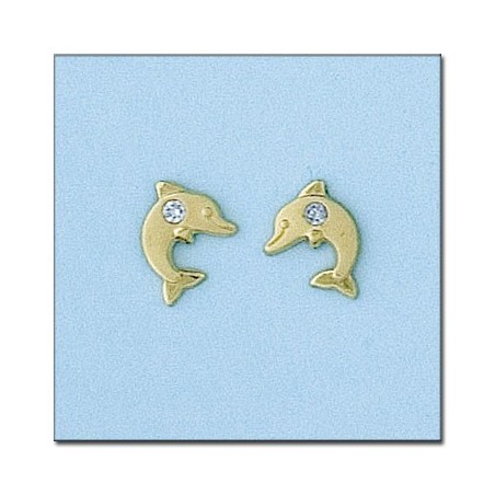 Pendientes de Oro delfin