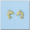 Pendientes de Oro delfin