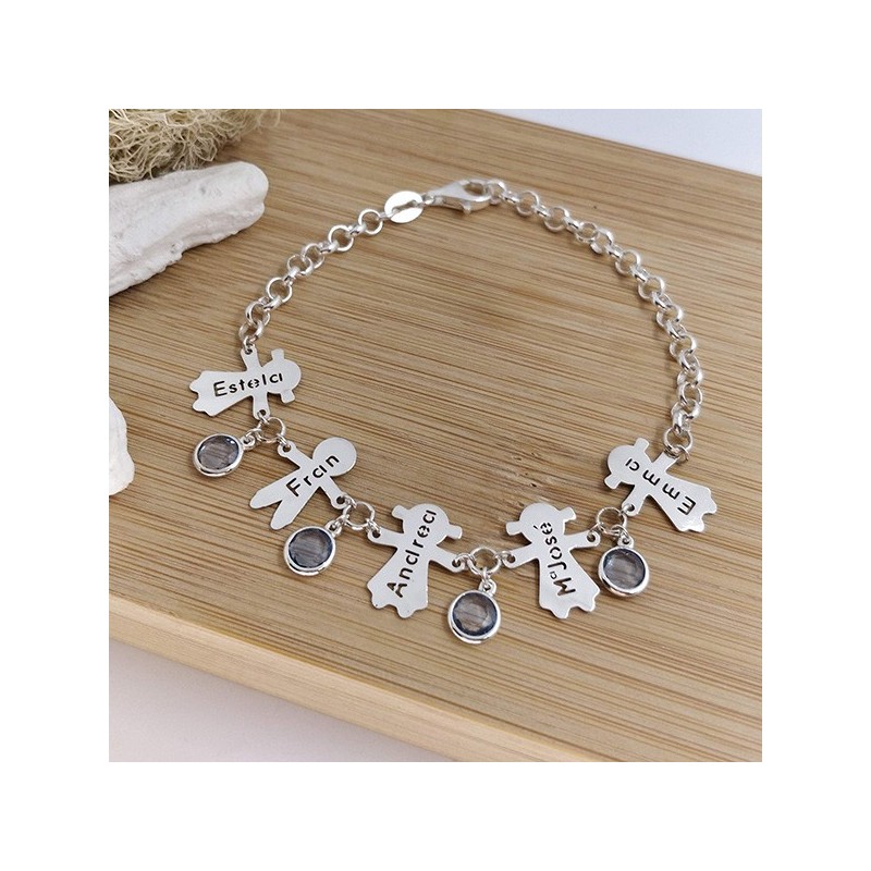 Pulsera personalizada niños piedras