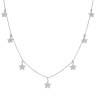 Gargantilla plata charms estrellas