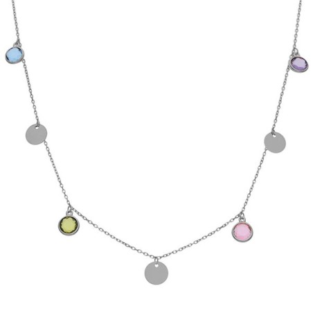 Gargantilla plata charms colores