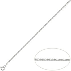 Cadena de plata ancla 3 mm 40/45/50/60 cm