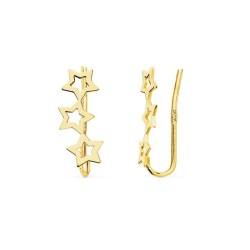 Pendientes Oro trepadores estrellas