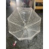 Paraguas trasparente con blanco