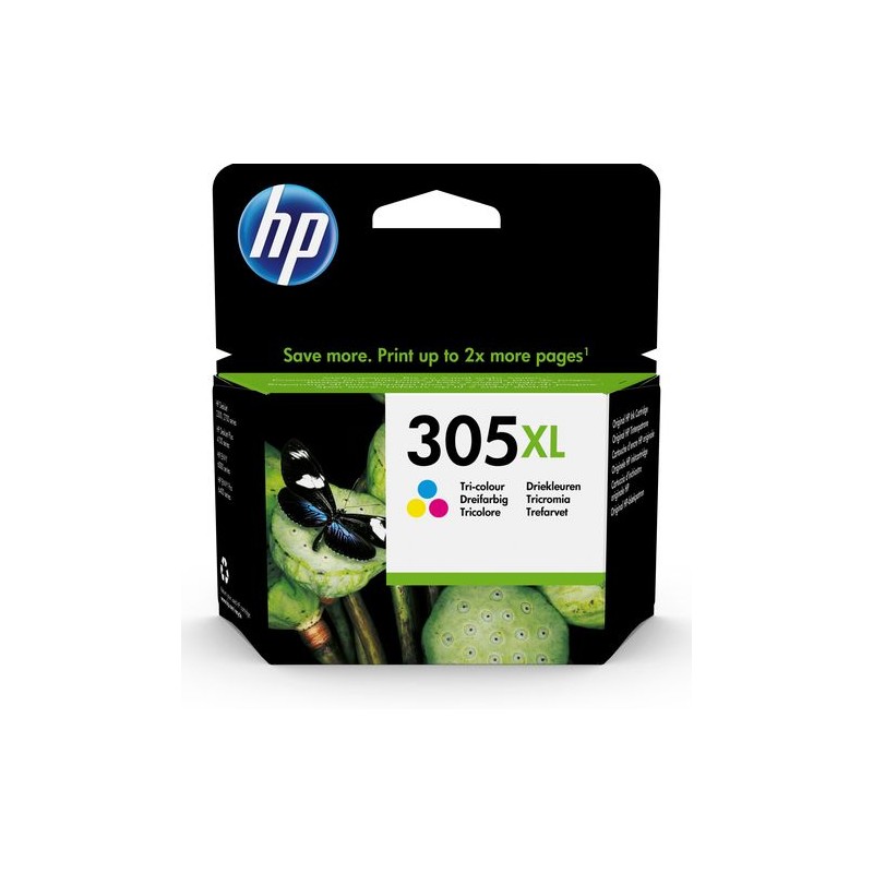 HP 305XL Cartucho de Tinta Original Alta Capacidad Tricolor