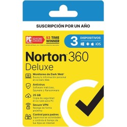 Norton  360 Deluxe 50GB 3 Dispositivos