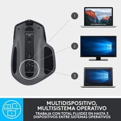 Logitech MX Master 2S Ratón Wireless 4000DPI Negro