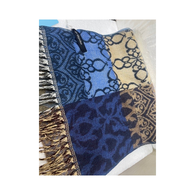 Bufanda Azules y Marrones